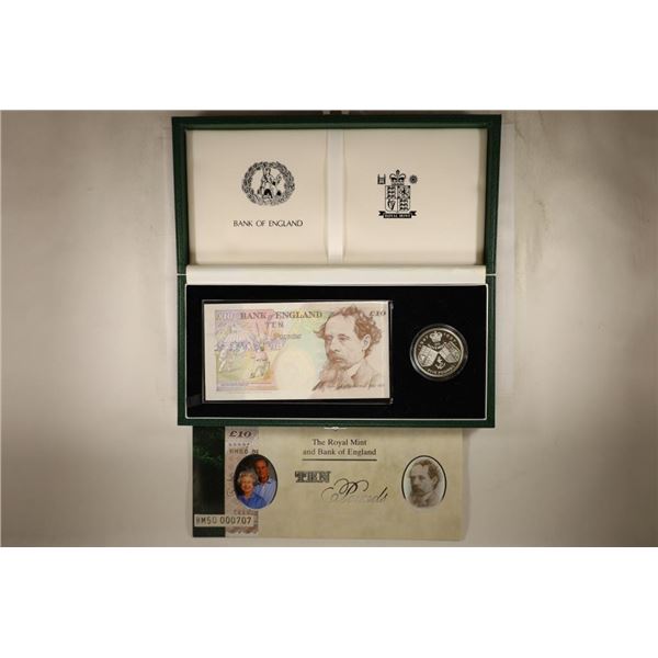 1997 ROYAL MINT & BANK OF ENGLAND TEN POUNDS &