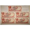 Image 1 : 5 PIECES OF CRISP UNC COSTA RICA CURRENCY
