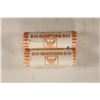 2-$10 ROLLS OF BRILLIANT UNC QUARTERS 2001-D