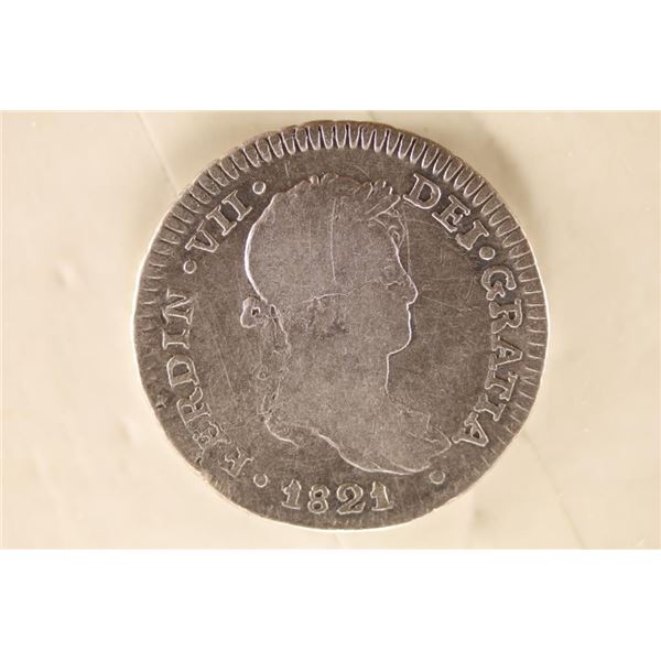 1821-JP SPAIN SILVER 1 REAL