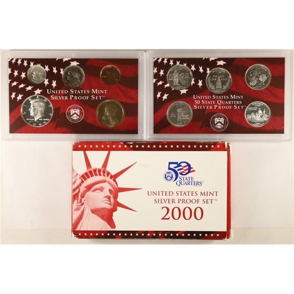 2000 US SILVER PROOF SET (WITH BOX)