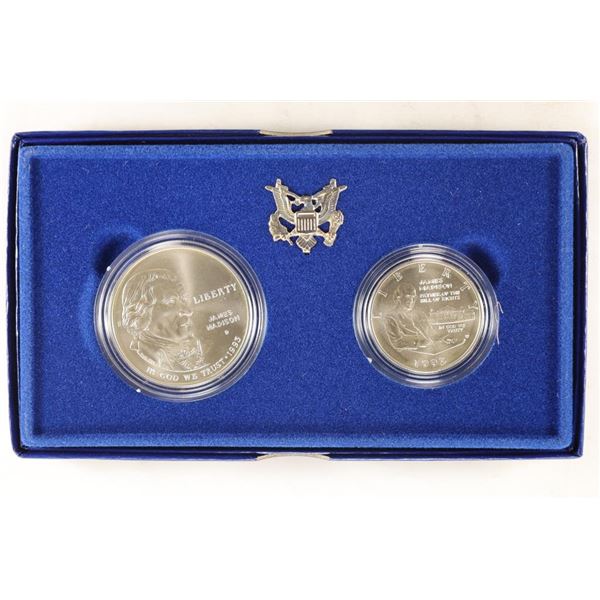 1993 BILL OF RIGHTS 2 COIN UNC SET BOTH COINS ARE