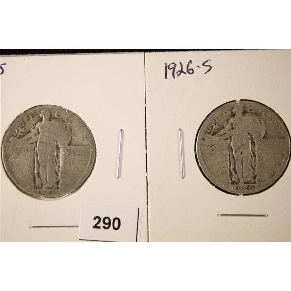 1925 & 1926-S STANDING LIBERTY QUARTERS