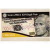 Image 3 : 2004-A $10 FRN CHICAGO CRISP UNC WITH LOW SERIAL