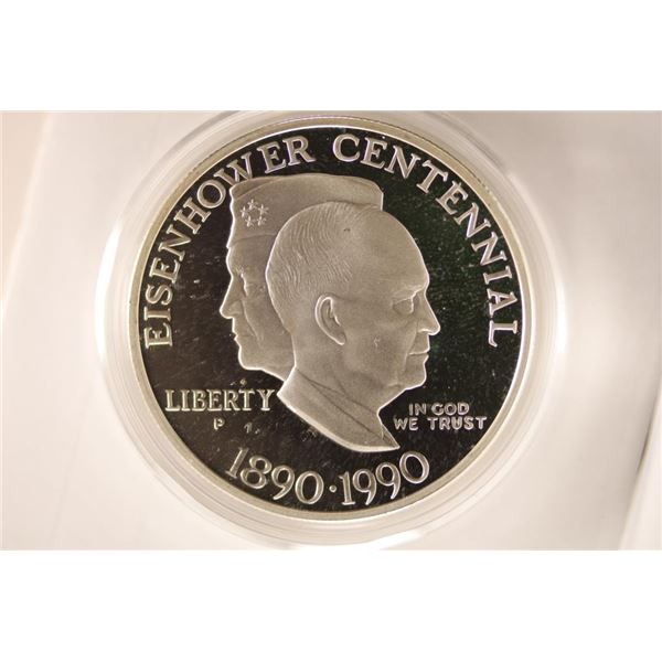 1990-P EISENHOWER CENTENNIAL PROOF SILVER DOLLAR