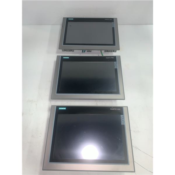 (3) Siemens 6AV2 124-0MC01-0AX0 TP1200 Comfort Screens