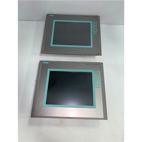 (2) Siemens 6AV6 643-0CD01-1AX1 MP277 10" Touch Screens