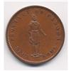 Image 1 : 1852 Province of Canada one penny Breton Token #528