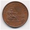 Image 2 : 1852 Province of Canada one penny Breton Token #528
