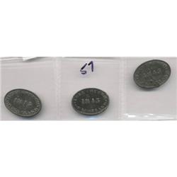 Lot of 3 Communion Tokens