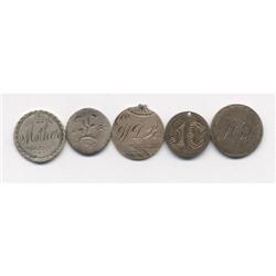 Group of 5 Love Tokens
