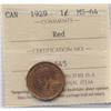 Image 1 : 1929 Canadian 1 Cent ICCS MS-64 Red