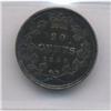 Image 2 : 1858 Canadian 20 Cent ICCS EF40
