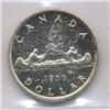 Image 2 : 1955 Canadian Silver Dollar ICCS PL-64