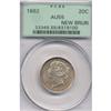 Image 1 : 1862 New Brunswick twenty cent PCGS AU-55