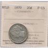 Image 1 : 1870 Newfoundland 20 cent ICCS F-15