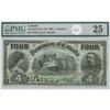 Image 1 : 1902 Dominion of Canada $4 PMG Graded Very Fine +