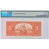 Image 2 : 1935 Bank of Canada $5 PMG Gem UNC 66 EPQ Rare Grade