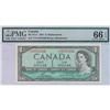Image 1 : 1954 Bank of Canada Replacement $1 PMG GEM 66 EPQ