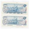 Image 2 : 1972 & 1979 Bank of Canada $5 Matching Low #'d Set #95