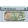 Image 1 : 1969 Bank of Canada $20 PMG Choice UNC 65 *WN