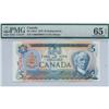 Image 1 : 1979 Bank of Canada Replacement $5 PMG Choice UNC 65