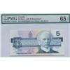 Image 2 : 1986 Bank of Canada Replacement $5 PMG Choice UNC 65