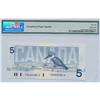 Image 2 : 1986 Bank of Canada Replacement $5 PMG GEM UNC 66