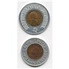 Image 1 : Lot of 2 advertising coins with encasements