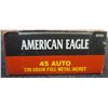 Image 2 : 45 AUTO 230GR FMJ AMERICAN EAGLE BY FEDERAL (50RNDS)