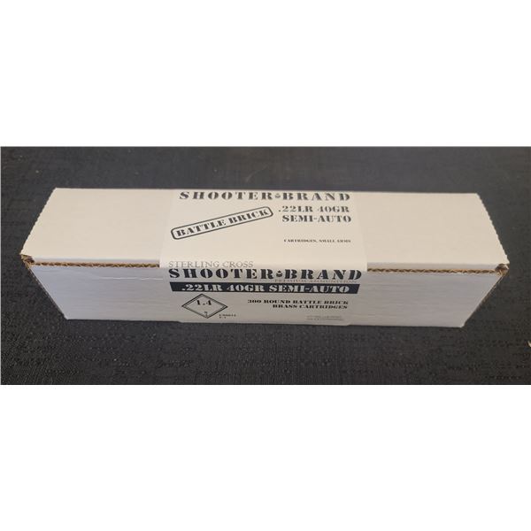 .22LR 40GR SEMI AUTO BY STERLING CROSS PREMMIUM AMMUNITION - AKA "THE BATTLE BRICK" 300 ROUNDS