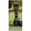 Image 1 : COLEMAN PROPANE GAS HEATER LATERN STYLE PLUS THREE FULL 1LB BOTTLES