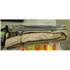 Image 4 : MISC LOT OF ONE DUCK DECOY, TENT, FOUR TIKI TORCHES, TENT PEGS, FLAGGING TAPE, AND 2 CYLCE ENGINE OI