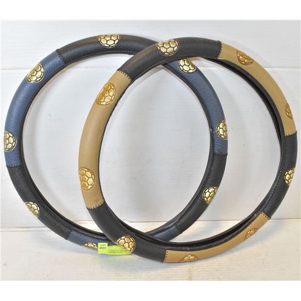 2 NEW STEERING WHEEL GRIP COVERS 14-15"