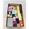 Image 1 : FLAT OF ASSORTED JEWELLRY BOXES: VELVET, WOOD