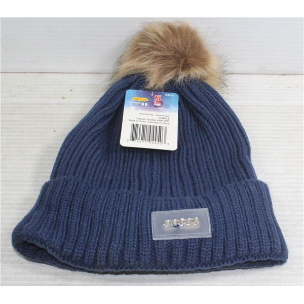 NEW BLUE LED TOQUE W/ 5 LED IN THE RIM