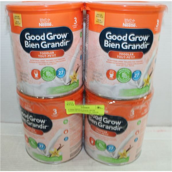 4 TINS NESTLE GOOD GROW TODDLER NUTRITIONAL DRINK