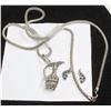 Image 1 : .925 SILVER NECKLACE WITH PENDANT & EARRINGS