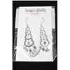 Image 1 : .925 SILVER DROP EARRINGS