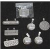 Image 1 : 8 X SILVER TURKISH PENDANTS 5 SECRET COMPARTMENTS