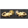 Image 1 : PIERCED GOLD ANGEL EARRINGS