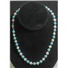 Image 1 : #17-FRESH WATER PEARL/BLUE TOURQUOISE NECKLACE