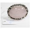 #125-NATURAL PINK ROSE QUARTZ RING SIZE 9