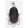 #91-NATURAL BLACK TOURMALINE PENDANT (RAW)