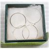 Image 1 : STAMPED .925 STERLING SILVER HOOP EARRINGS- 2 PAIR