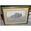 Image 1 : DECOR FRAMED ARTWORK "BARN NEAR SQUAMISH" BC
