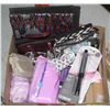 Image 1 : BOX WITH WOMANS PRODUCTS INCL. NEW CURLING