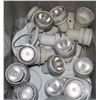 Image 1 : TOTE OF HALOGEN LIGHTS - 3 ARE DOUBLE WHITE, 4 ARE