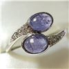 Image 2 : BZ604-61 SILVER TANZANITE RING