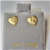 Image 1 : BZ604-71 14K  HEART EARRINGS